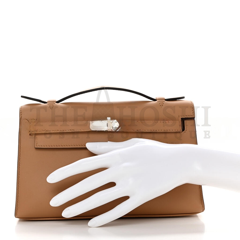 H**me5 KELLY POCHETTE CHAI SWIFT PALLADIUM HARDWARE (22*14*7cm) Master Quality